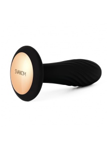 Plug analny żebrowany  - Svakom Bella Anal Plug  Czarny