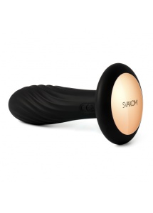 Plug analny żebrowany  - Svakom Bella Anal Plug  Czarny