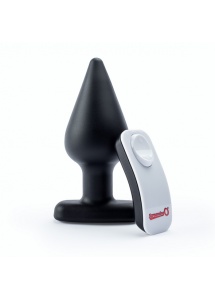 Plug wibrujący z pilotem - The Screaming O Vibrating Plug Black  XL