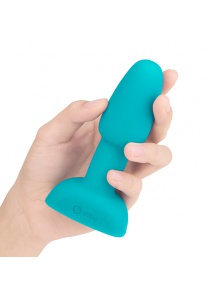 Plug z kuleczkami zdalnie sterowany - B-Vibe Rimming Petite Remote Control Plug  Niebieski