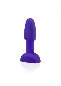 Plug z kuleczkami zdalnie sterowany - B-Vibe Rimming Petite Remote Control Plug  Fioletowy
