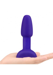 Plug z kuleczkami zdalnie sterowany - B-Vibe Rimming Petite Remote Control Plug  Fioletowy