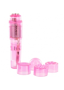 Masażer Mini kieszonkowy z wymiennymi końcówkami