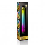 Podręczny kolorowy wibrator - Rocks-Off Prism Vibrator Metallic Rainbow  