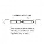 Podręczny kolorowy wibrator - Rocks-Off Prism Vibrator Metallic Rainbow  