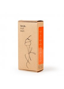Podręczny mały wibrator masażer - Love Not War Amore Pomarańczowy