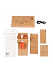 Podręczny mały wibrator masażer - Love Not War Amore Pomarańczowy