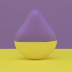 Podręczny stymulator łechtaczki - Iroha by Tenga Mini Fuji Vibrator cytryna