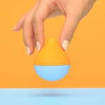 Podręczny stymulator łechtaczki - Iroha by Tenga Mini Sora Mikan Vibrator beż