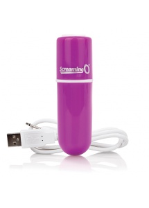 Podręczny wibrator pocisk - The Screaming O Charged Vooom Bullet Vibe  Fioletowy