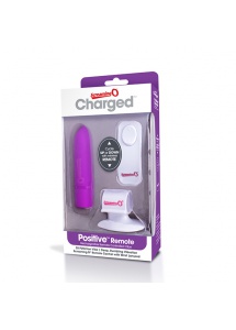 Podręczny wibrator - The Screaming O Charged Positive Remote Control  Fioletowy