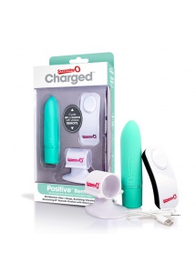 Podręczny wibrator - The Screaming O Charged Positive Remote Control  Zielony