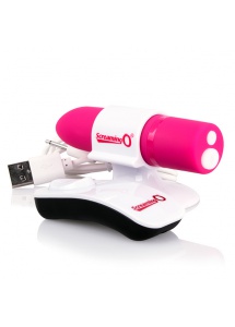 Podręczny wibrator - The Screaming O Charged Positive Remote Control  Czerwony