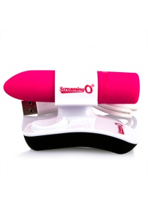 Podręczny wibrator - The Screaming O Charged Positive Remote Control  Czerwony