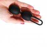 Podwójna kulka do ćwiczeń mięśni Kegla - Tickler Vibes Trainer Toyfriend Double  Czarny