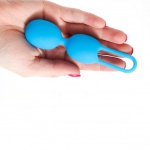 Podwójna kulka do ćwiczeń mięśni Kegla - Tickler Vibes Trainer Toyfriend Double  Niebieski