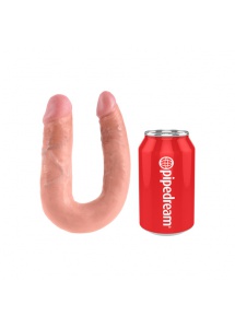 Podwójne dildo - King Cock U-Shaped Double Trouble Medium Flesh Średnie