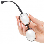 Podwójne kulki waginalne - Fifty Shades of Grey Inner Goddess Silver Jiggle Balls 67g  