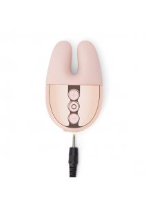 Podwójny masażer łechtaczki - Le Wand Double Vibe Rose Gold  