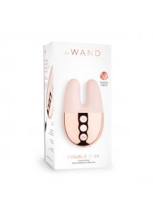 Podwójny masażer łechtaczki - Le Wand Double Vibe Rose Gold  