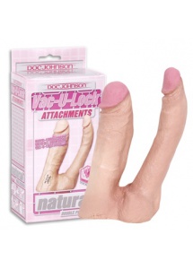 Podwójny penis do uprzęży Vac-U-Lock - Double Penetrator