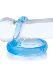 Podwójny pierścień na penisa i jądra - The Screaming O RingO 2 Blue  