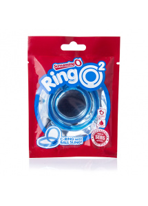 Podwójny pierścień na penisa i jądra - The Screaming O RingO 2 Blue  