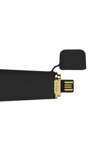 Podwójny stymulator łechtaczki z elastyczną końcówką - Crave Duet Flex Vibrator  Czarny