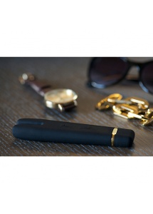 Podwójny stymulator łechtaczki z elastyczną końcówką - Crave Duet Flex Vibrator  Czarny