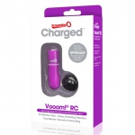 Potężny mini wibrator ze zdalnym sterowaniem - The Screaming O Charged Remote Control Vooom Bullet  Fioletowy