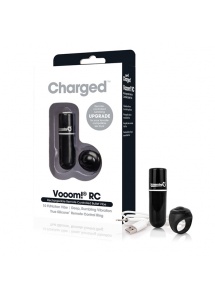 Potężny mini wibrator ze zdalnym sterowaniem - The Screaming O Charged Remote Control Vooom Bullet  Czarny