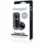 Potężny mini wibrator ze zdalnym sterowaniem - The Screaming O Charged Remote Control Vooom Bullet  Czarny