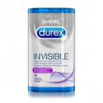 Prezerwatywy cienkie mocno nawilżane - Durex Invisible Extra Lubricated Condoms 10 szt  