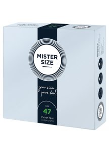 Prezerwatywy dopasowane na miarę - Mister Size 47 mm 36szt