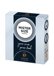 Prezerwatywy dopasowane na miarę - Mister Size 57 mm 3szt