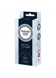 Prezerwatywy dopasowane na miarę - Mister Size 64 mm 10szt