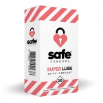 Prezerwatywy mocno nawilżane - Safe Super Lube Condoms Extra Lubricant  10szt