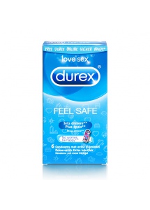 Prezerwatywy nawilżane - Durex Emoji Feel Safe Condoms 6 szt