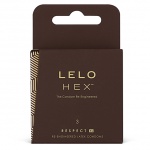 Prezerwatywy nowej generacji - Lelo HEX Condoms Respect XL 3 szt