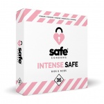 Prezerwatywy stymulujące - Safe Intense Safe Condoms Rib-Nop 36szt