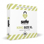 Prezerwatywy XL - Safe King Size XL Condoms 36 szt