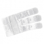 Przedłużanie zapięcia biustonosza 3 haftki - Bye Bra Flexible Bra Extenders 3-Hook - Cieliste x2 & Czarny & Biały