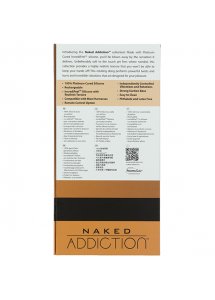 Realistyczny wibrator klasy premium z rotacją - Naked Addiction Rotating & Vibrating Dong with Remote Caramel 20 cm  