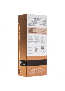 Realistyczny wibrator posuwisty - Naked Addiction Thrusting Dong with Remote 9 Inch Karmel