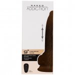 Realistyczny wibrator posuwisty - Naked Addiction Thrusting Dong with Remote 9 Inch Wanilia