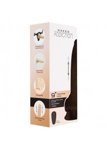 Realistyczny wibrator posuwisty - Naked Addiction Thrusting Dong with Remote 9 Inch Wanilia