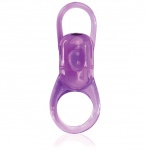 Regulowany pierścień wibrujący na penisa - The Screaming O Rodeo Bucker Purple 