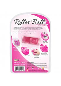 Rękawica do masażu - PowerBullet Roller Balls Massager Różowy