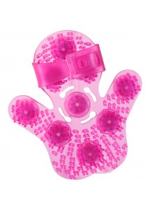 Rękawica do masażu - PowerBullet Roller Balls Massager Różowy