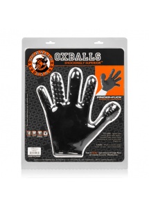 Rękawiczka do stymulacji - Oxballs Finger Fuck Glove Black  